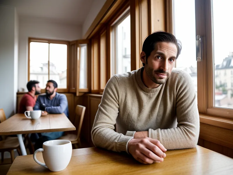 Deux cafés et un carnet de notes sur une table, rendez-vous de réseau professionnel près de l'Astrolabe à Orléans